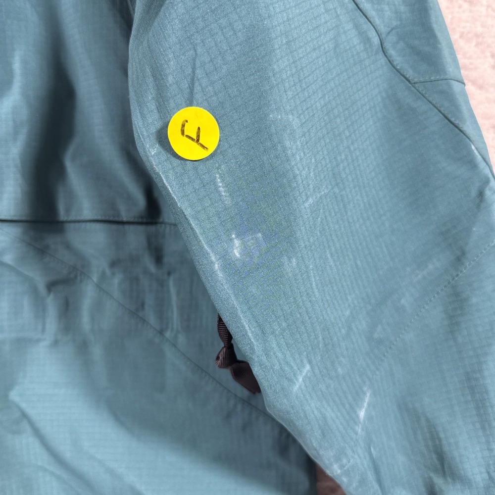 LL Bean All Conditions Jacket Mens Large Blue Green Goretex Outdoors Full Zip - Picture 3 of 13